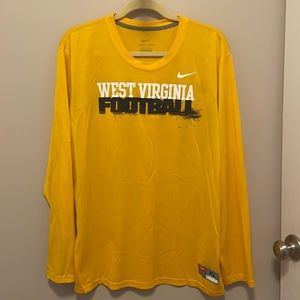 Nike WVU Football Long Sleeve Dri-Fit